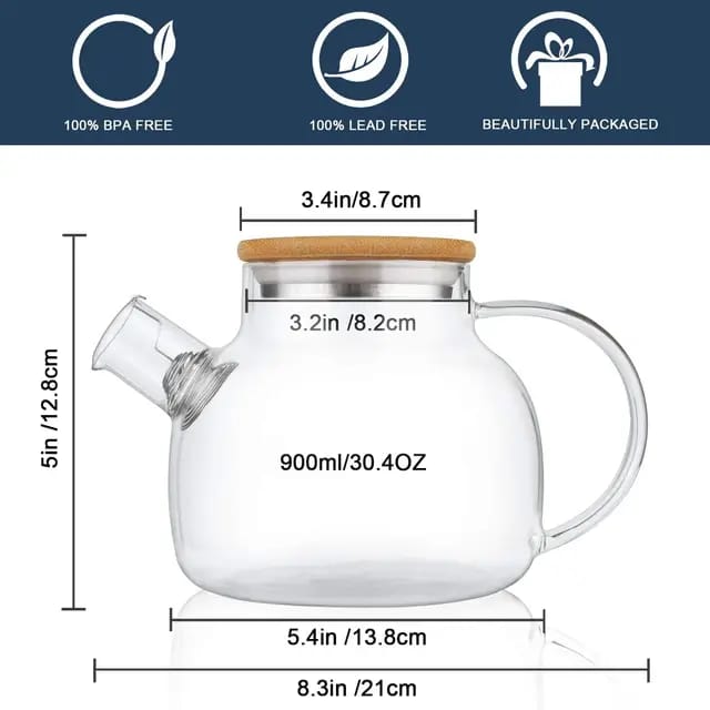 glass teapot