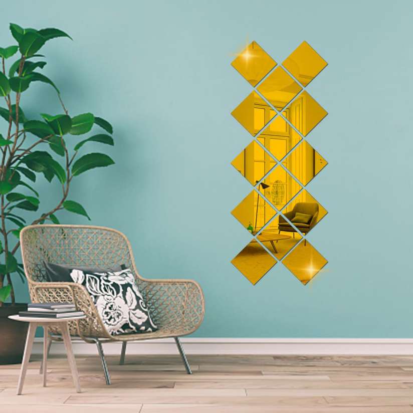 wall sticker mirror