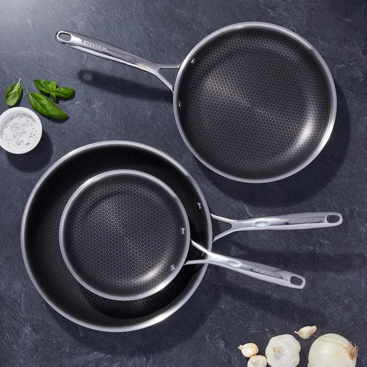 stainless steel pan set 3 pcs
